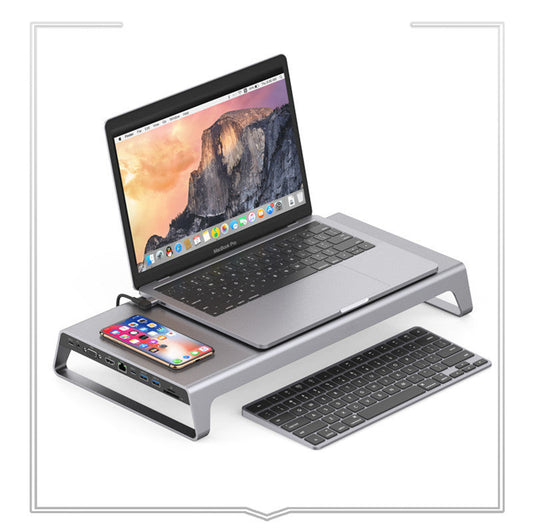 JMT-651338 11-in-1 Type C Docking Station with 4K HD Output, Wireless Charging, and Dual USB Ports