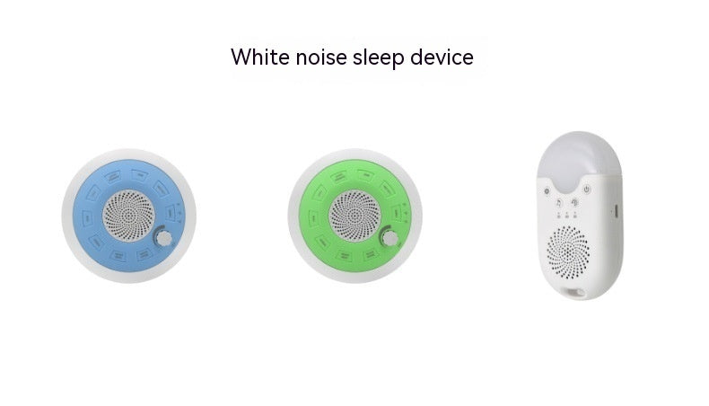 JMT-651338 Rechargeable White Noise Sleep Aid Device with Music Function - Blue and Green Flying Saucer Design