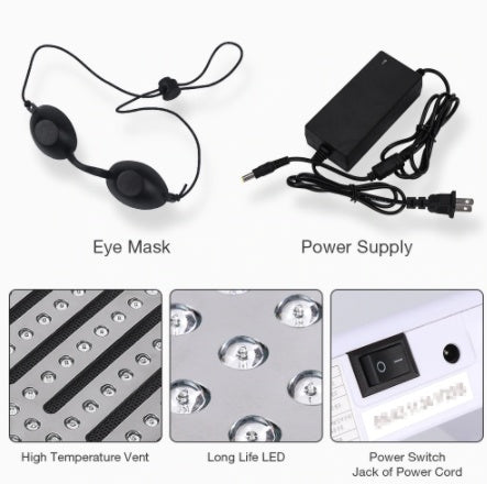 JMT-651402 7-Color LED Light Therapy Mask for Skin Rejuvenation, Acne Treatment, and Anti-Wrinkle Care