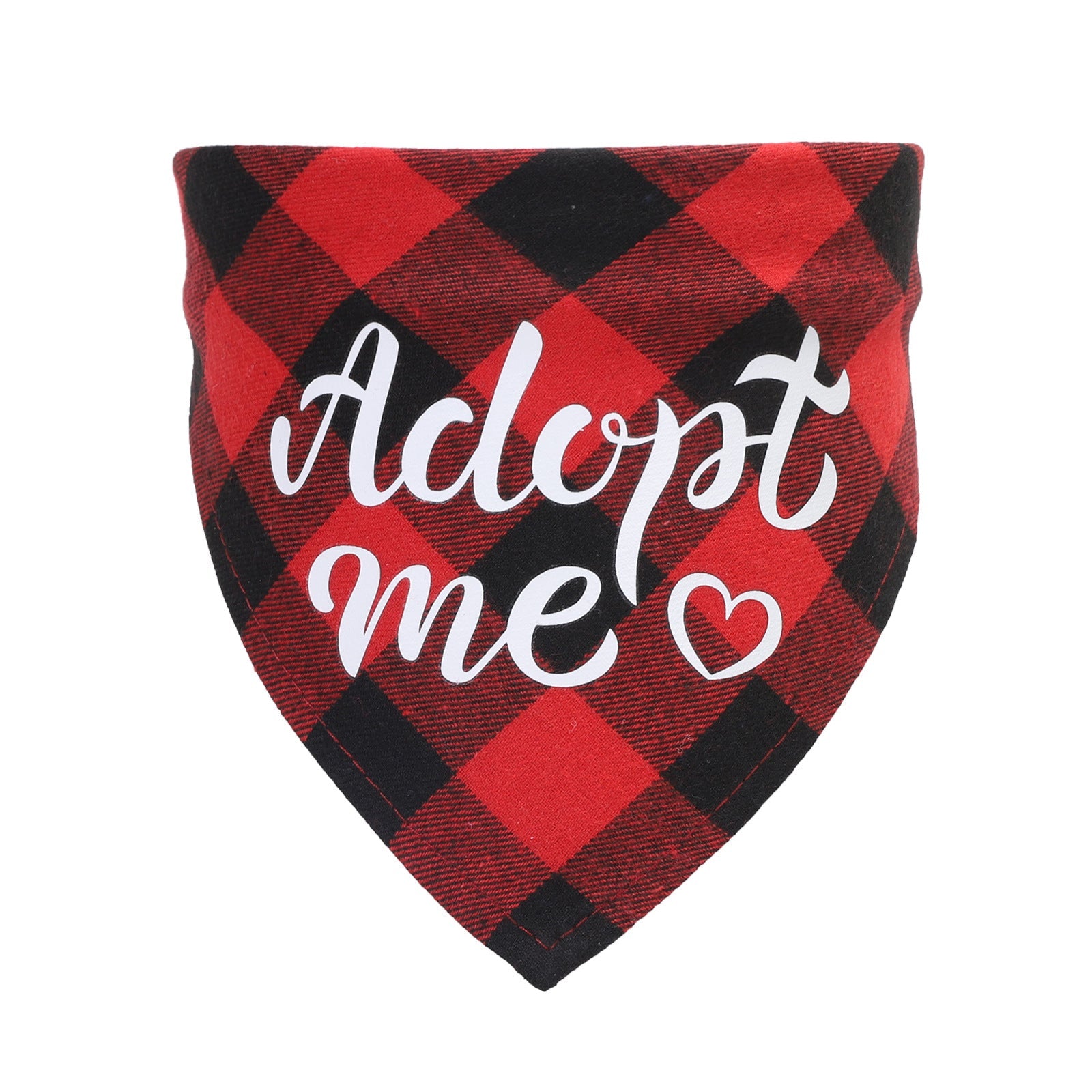 JMT-651466 Cotton Triangle Scarf for Dogs and Cats - Suitable for Neck Size 20-42cm - Available in Red, Blue, and Rose Red Plaid Designs
