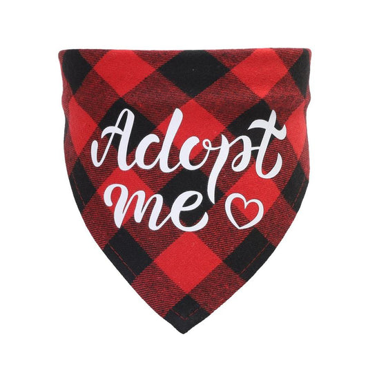 JMT-651466 Cotton Triangle Scarf for Dogs and Cats - Suitable for Neck Size 20-42cm - Available in Red, Blue, and Rose Red Plaid Designs