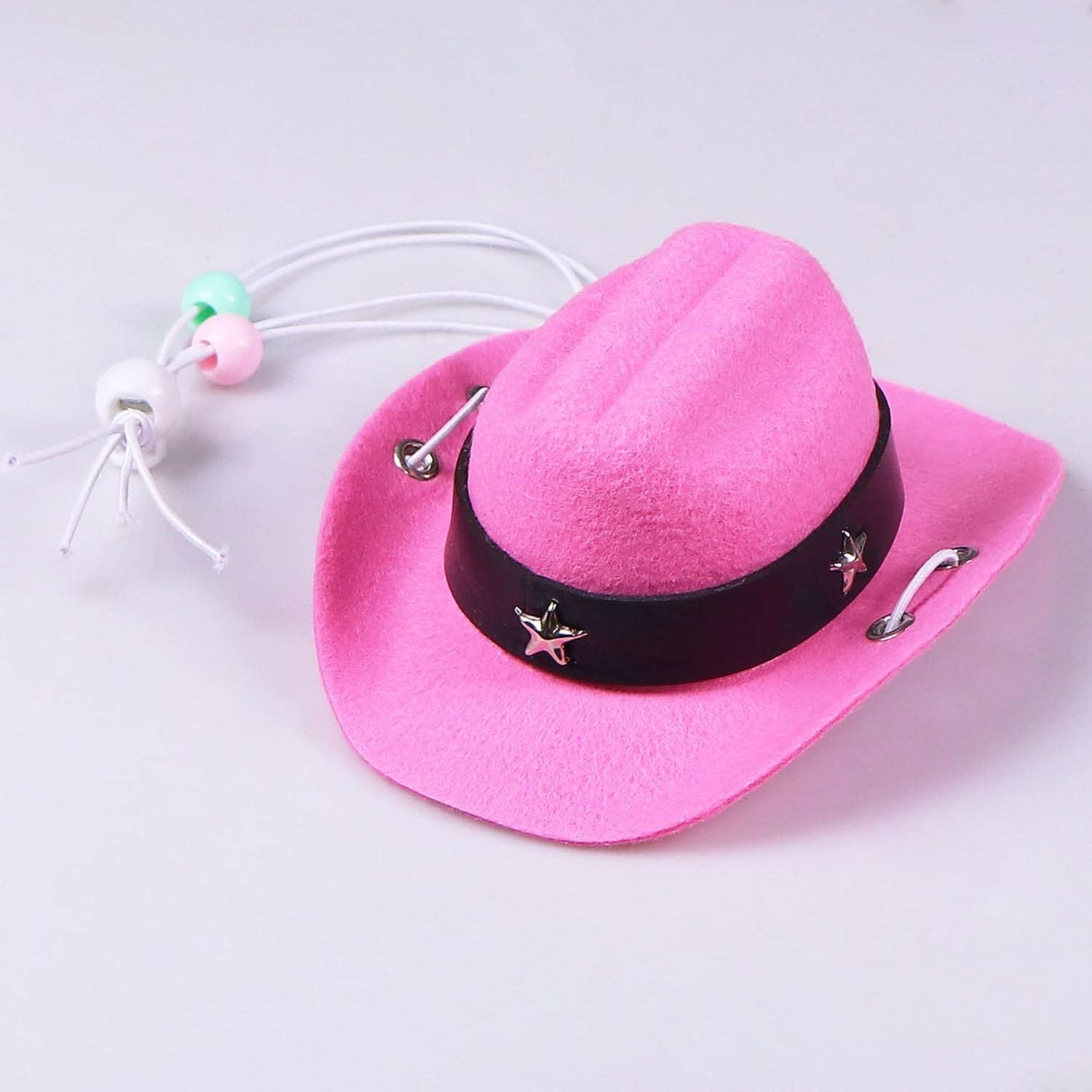 JMT-651914 Cat Cowboy Hat and Bandana Set for Pets - Funny Western Costume for Cats and Kittens - Ideal for Halloween and Themed Parties