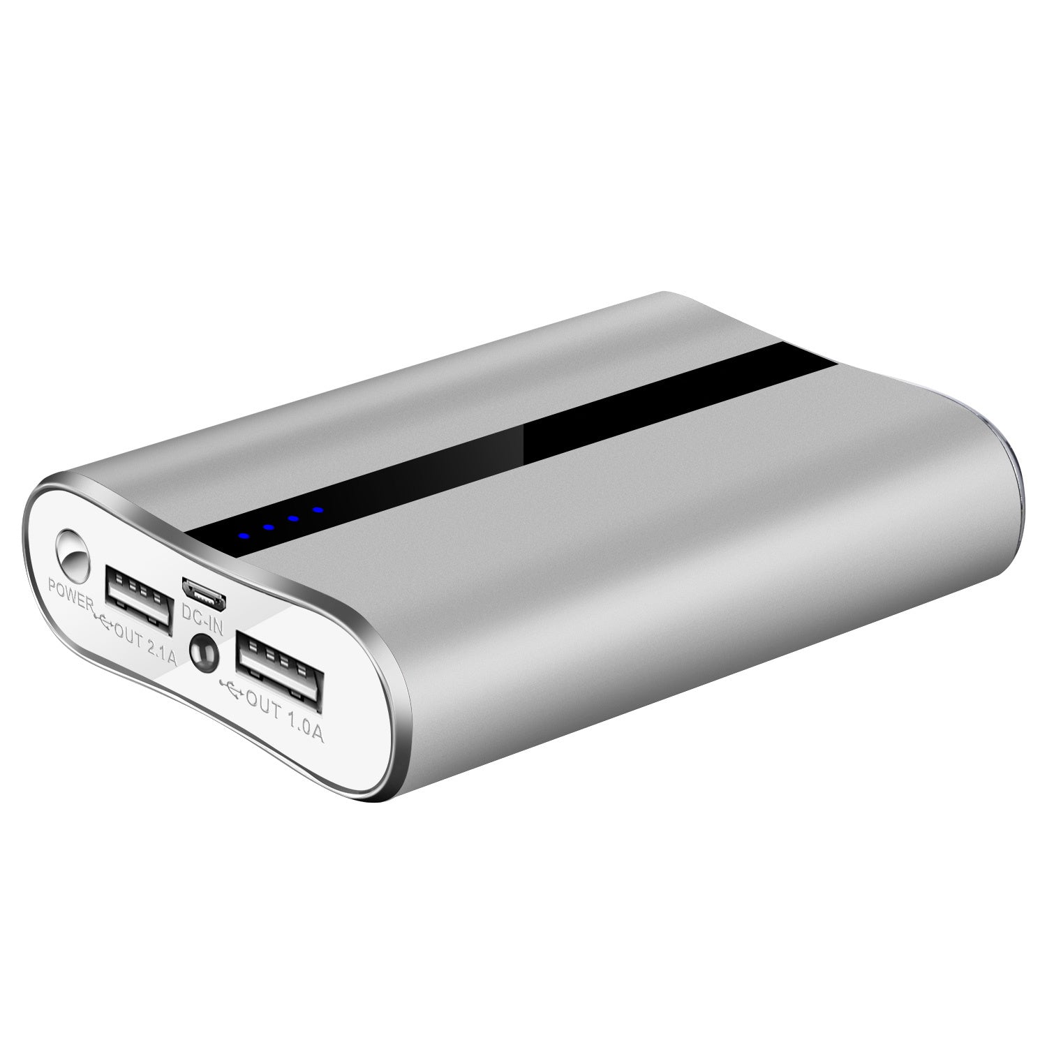 JMT-652170 12000mAh Portable Power Bank with Dual USB Output, Fast Charging, Compact Design, Built-in Flashlight