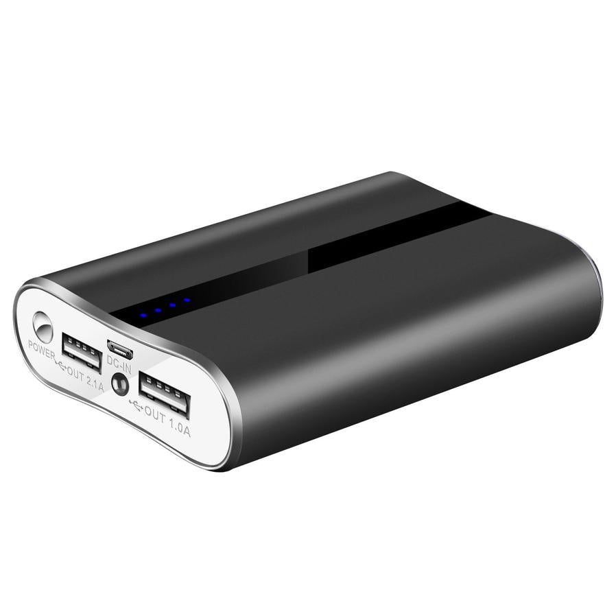 JMT-652170 12000mAh Portable Power Bank with Dual USB Output, Fast Charging, Compact Design, Built-in Flashlight