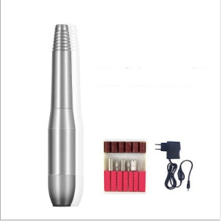 JMT-652298 Versatile Electric Nail Drill Manicure Machine with 6 Metal Bits and Abrasive Belts for Home and Salon Use