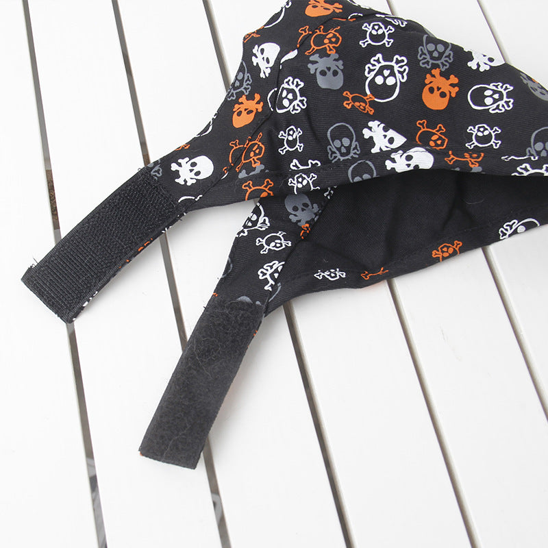 JMT-652618 Christmas Triangle Scarf Dog Bib for Medium and Large Dogs - Canvas Saliva Towel
