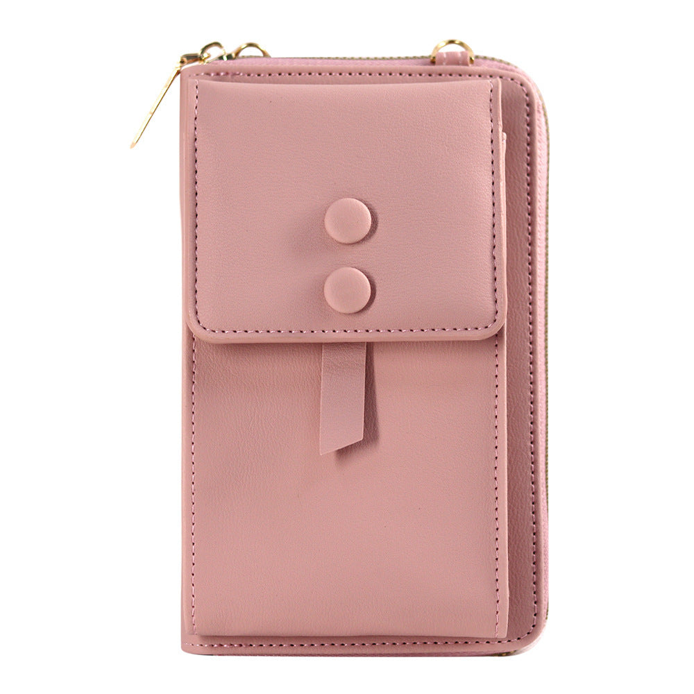 JMT-652682 Women's Solid Color Crossbody Shoulder Bag - Multi-Purpose Canvas Pannier with Zipper Compartments