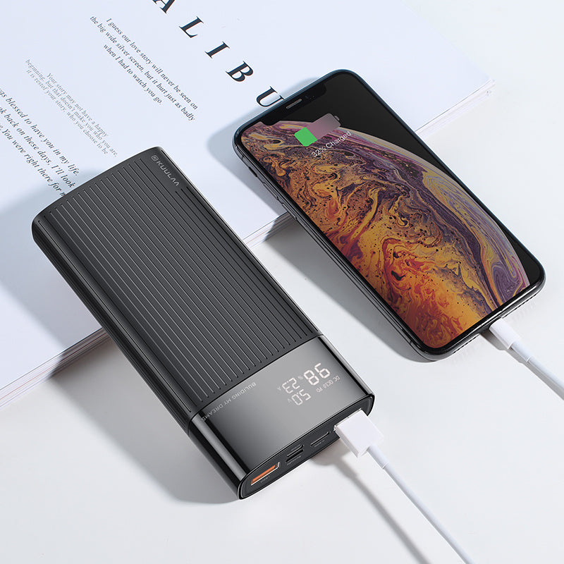 JMT-653322 20,000mAh Dual USB & Type-C Fast Charge Power Bank - Compact & Lightweight Design