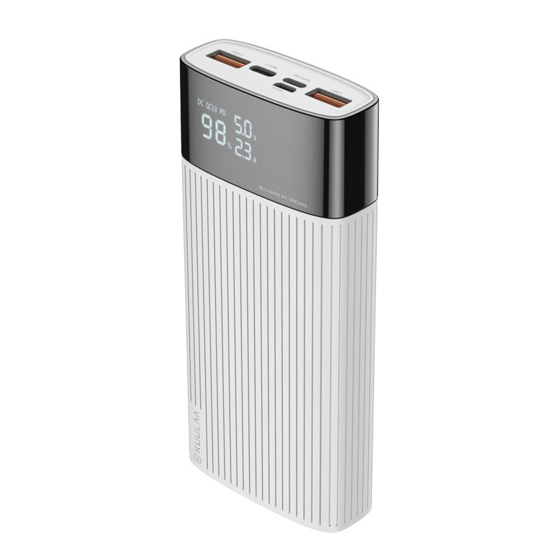 JMT-653322 20,000mAh Dual USB & Type-C Fast Charge Power Bank - Compact & Lightweight Design