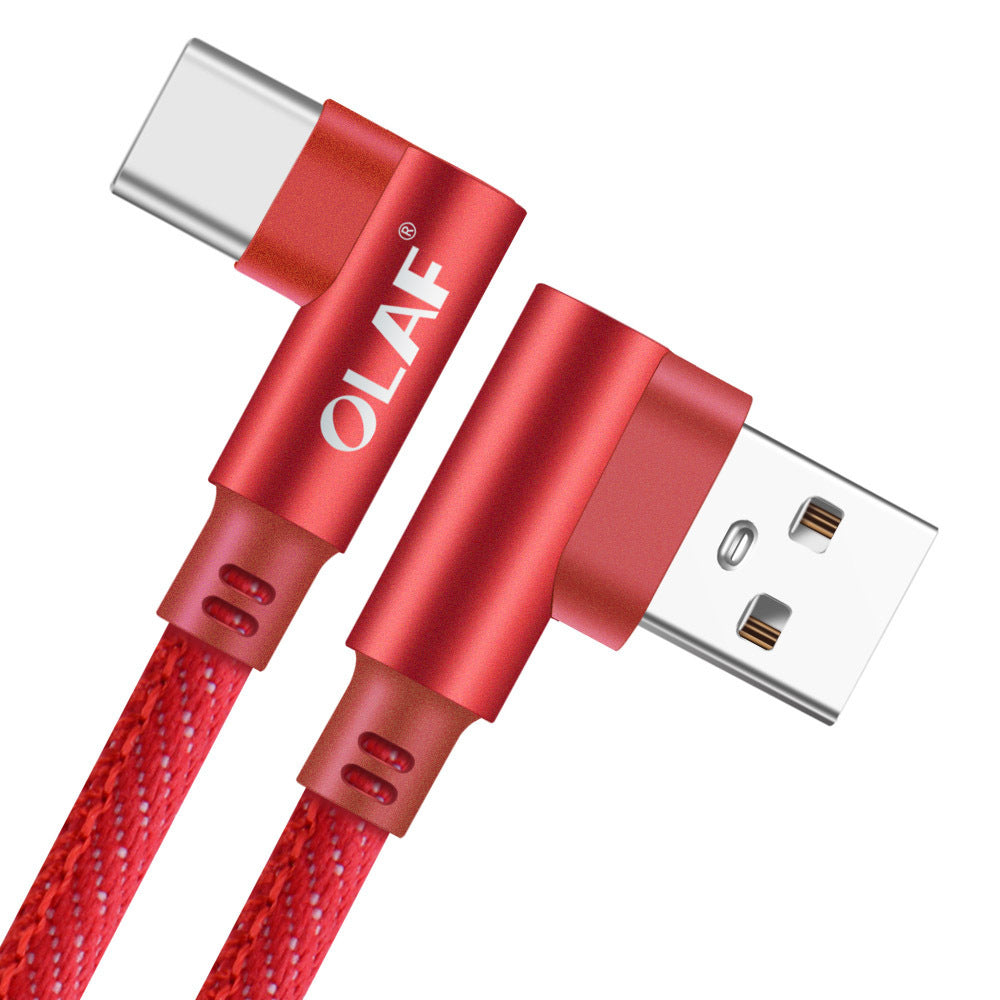 JMT-653322 Fast Charging USB Cable with Pure Copper Wire Core and Durable Denim Design