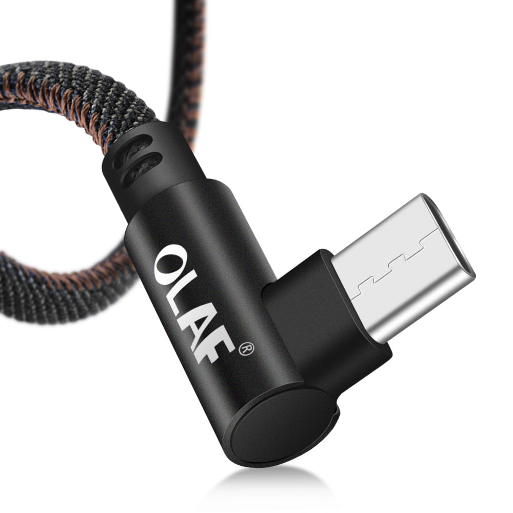 JMT-653322 Fast Charging USB Cable with Pure Copper Wire Core and Durable Denim Design