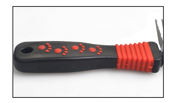 JMT-653386 Stainless Steel Pet Knot Comb for Efficient Dog Hair Removal - Red, 18 x 4.5 cm
