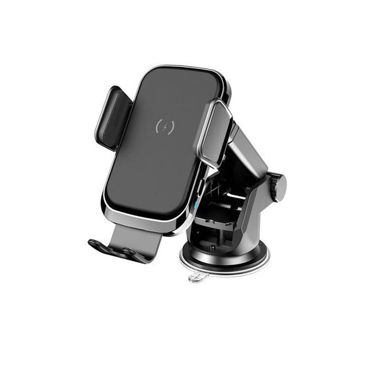 JMT-653642 Car Wireless Charger with Polyurethane PVC Suction Cup, ABS Joint Rod, and USB Output