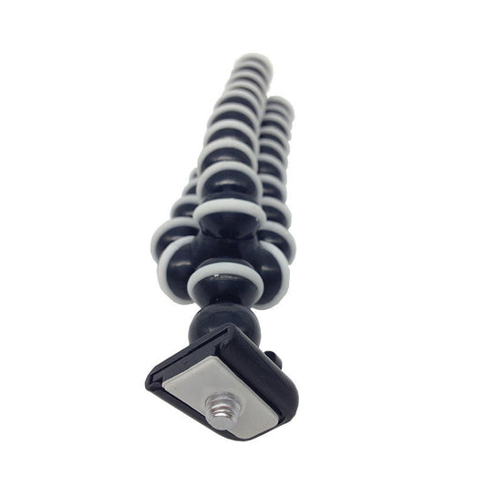 JMT-654154 Flexible Octopus Tripod Bracket for Sports Cameras - Elastic Material, Black Design