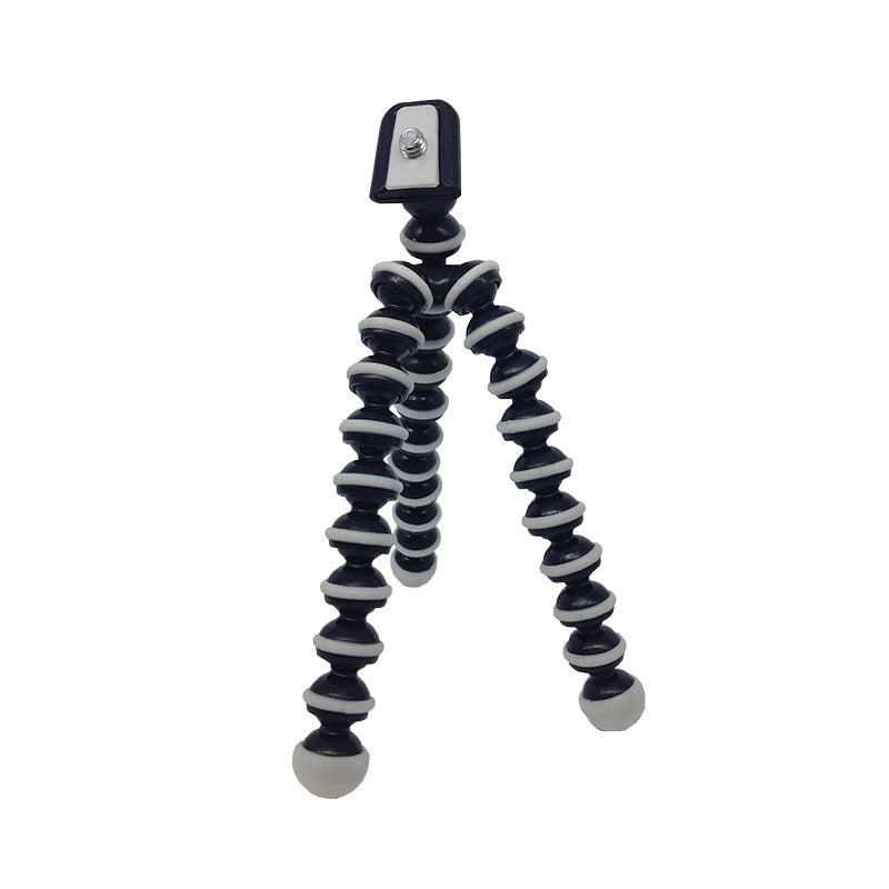 JMT-654154 Flexible Octopus Tripod Bracket for Sports Cameras - Elastic Material, Black Design