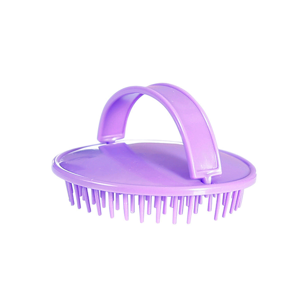 JMT-654282 Scalp Cleansing Dandruff Shampoo Brush - Lightweight PP Material, Available in Purple, Red, and Gray