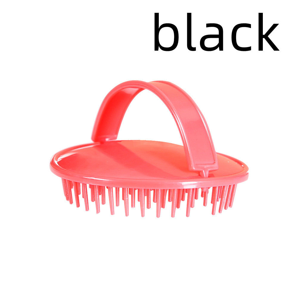 JMT-654282 Scalp Cleansing Dandruff Shampoo Brush - Lightweight PP Material, Available in Purple, Red, and Gray