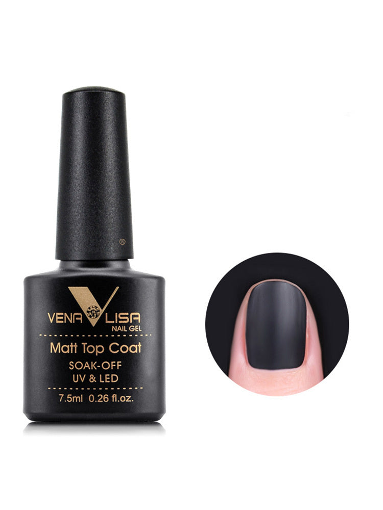 JMT-654602 Rubber Base Nail Polish Set with Matte, Frosted, and Sealing Layers - 7.5ml