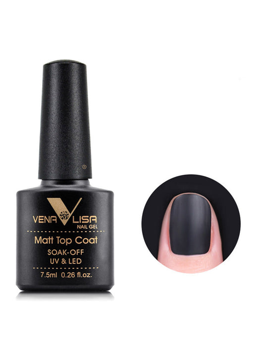 JMT-654602 Rubber Base Nail Polish Set with Matte, Frosted, and Sealing Layers - 7.5ml
