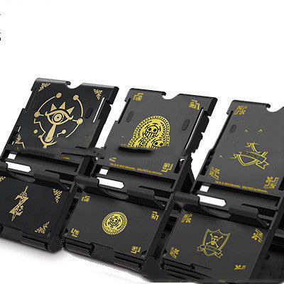 JMT-655306 Adjustable Folding Stand for Nintendo Switch and Mobile Devices with 7 Card Holders - Compact and Durable Design
