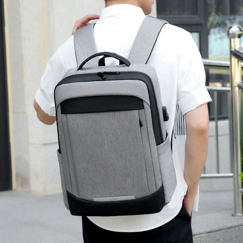 JMT-655626 Large USB Travel Laptop Backpack with Modern Design for Professionals and Students