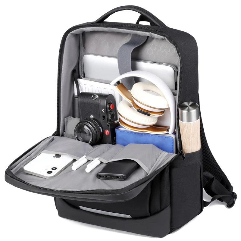 JMT-655626 Large USB Travel Laptop Backpack with Modern Design for Professionals and Students