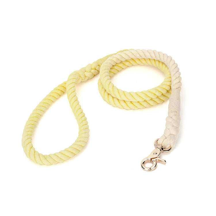 JMT-655946 Gradient Hand-Dyed Cotton Rope Pet Leash - 1.3cm Diameter, 150cm Length in 7 Colors