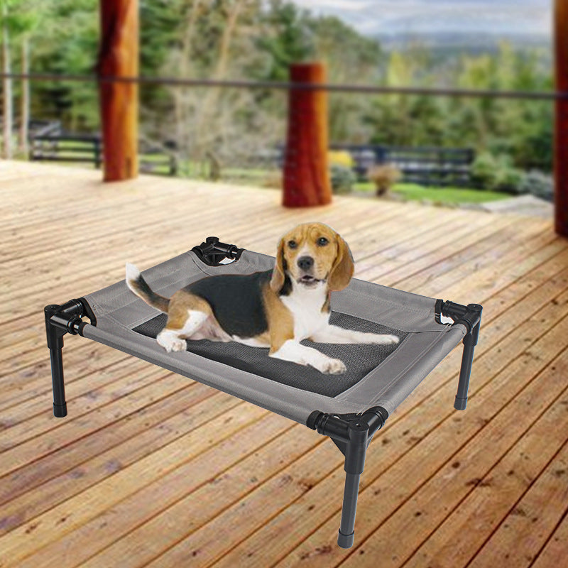 JMT-656906 Outdoor Portable Dog Bed with Removable Oxford Cloth Cover and Steel Frame for Camping and Home Use