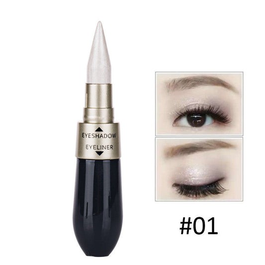 JMT-657034 Double-Ended Waterproof Eyeshadow and Eyeliner - Long-Lasting, Sweatproof, 6 Colors Available