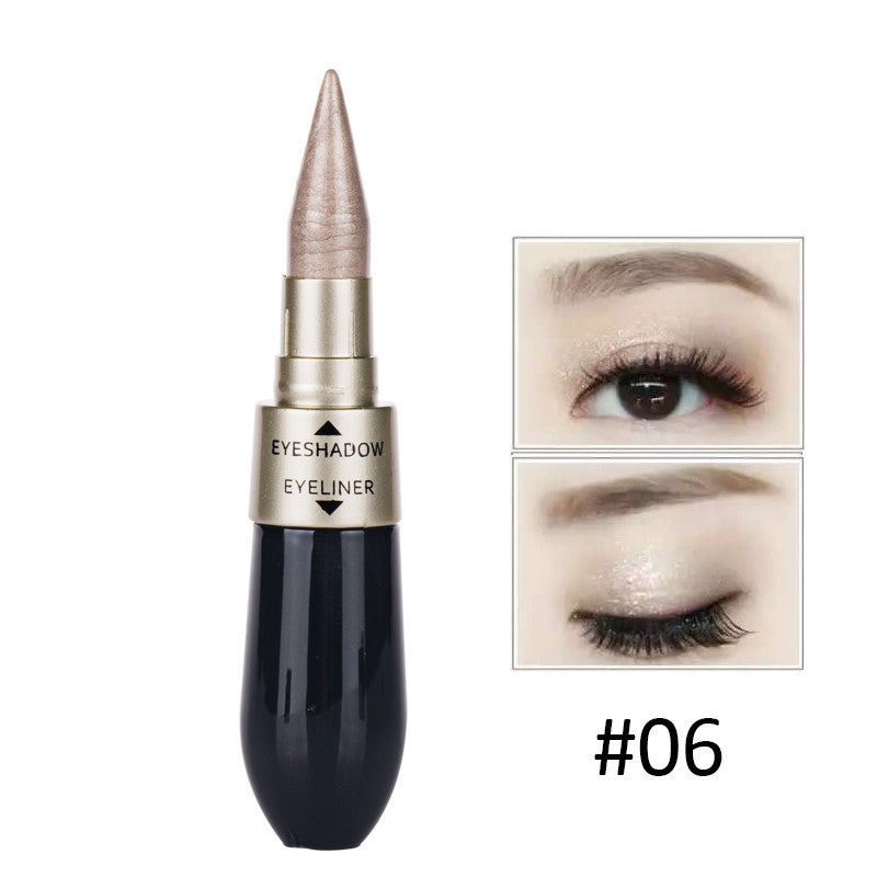 JMT-657034 Double-Ended Waterproof Eyeshadow and Eyeliner - Long-Lasting, Sweatproof, 6 Colors Available