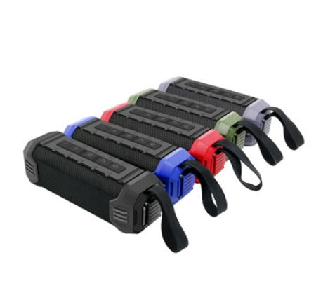 JMT-657098 Portable Waterproof Bluetooth Speaker with Power Bank and FM Radio, 5000mAh Battery, 10m Range, AUX Input
