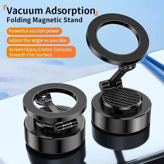 JMT-657418 360-Degree Rotating Foldable Vacuum Suction Phone Holder for Car, Wall, and Glass