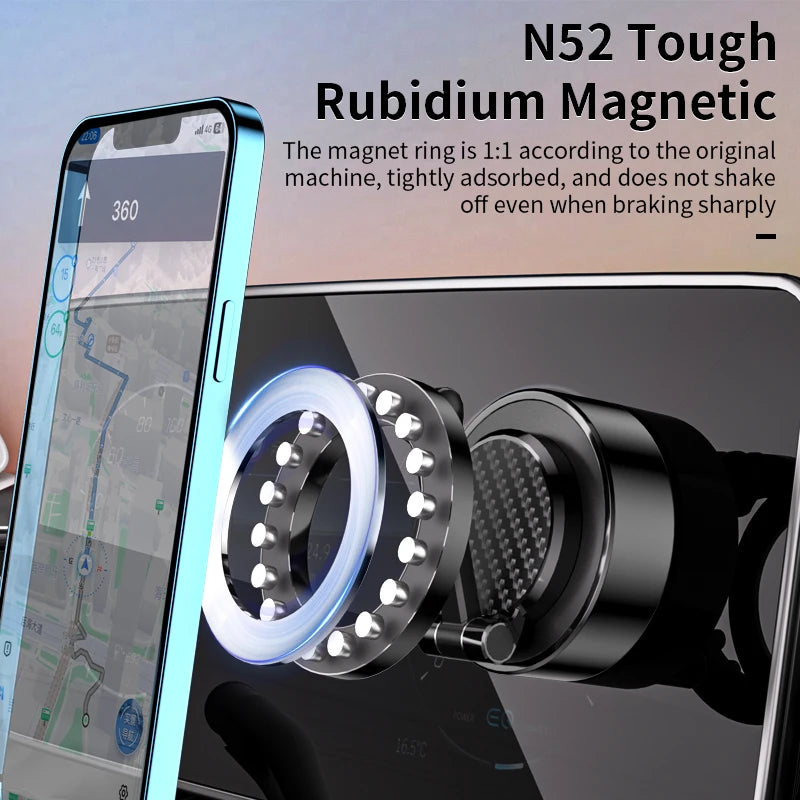 JMT-657418 360-Degree Rotating Foldable Vacuum Suction Phone Holder for Car, Wall, and Glass
