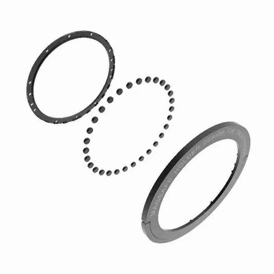 JMT-657610 Magnetic Suction Ring Holder for Mobile Phones with Wireless Charging Support