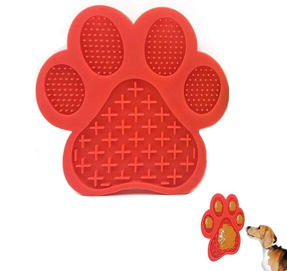 JMT-657738 Peanut Butter Dog Licking Mat with Strong Suction | Slow Feeder for Bathing, Grooming, and Training