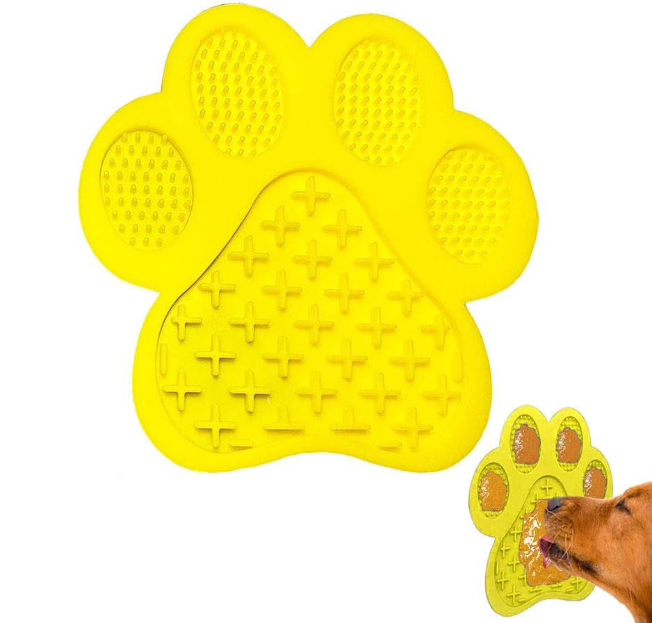 JMT-657738 Peanut Butter Dog Licking Mat with Strong Suction | Slow Feeder for Bathing, Grooming, and Training