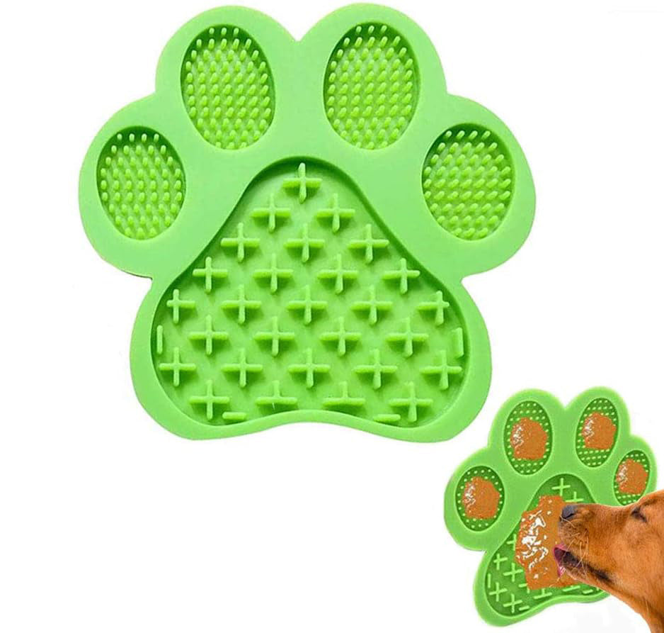 JMT-657738 Peanut Butter Dog Licking Mat with Strong Suction | Slow Feeder for Bathing, Grooming, and Training