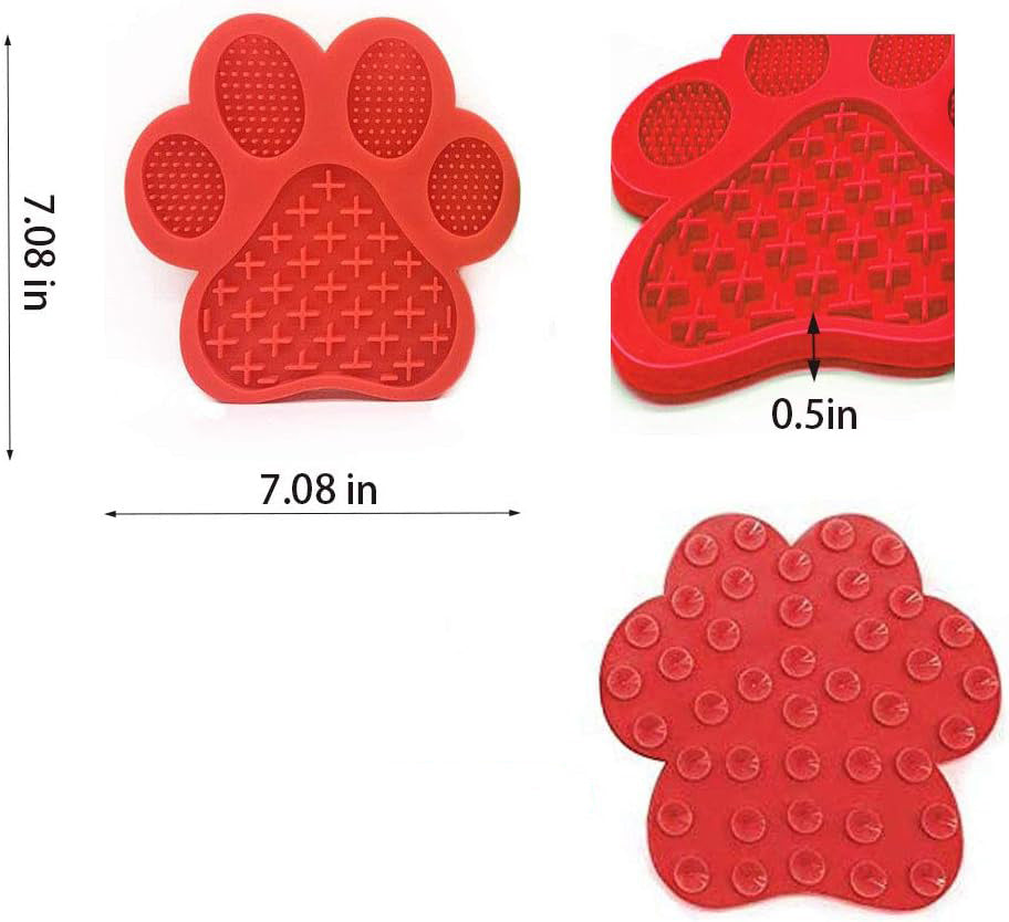 JMT-657738 Peanut Butter Dog Licking Mat with Strong Suction | Slow Feeder for Bathing, Grooming, and Training