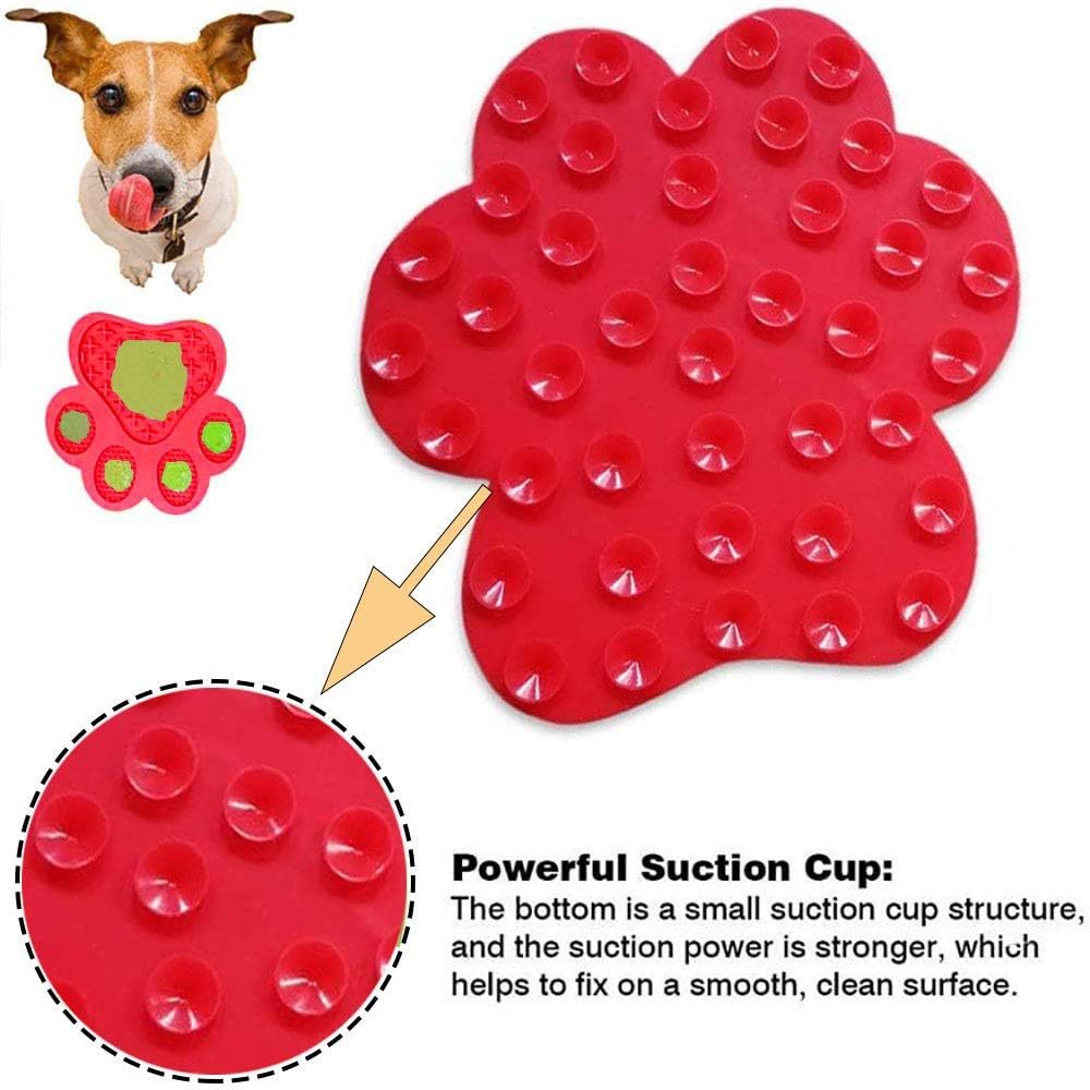 JMT-657738 Peanut Butter Dog Licking Mat with Strong Suction | Slow Feeder for Bathing, Grooming, and Training