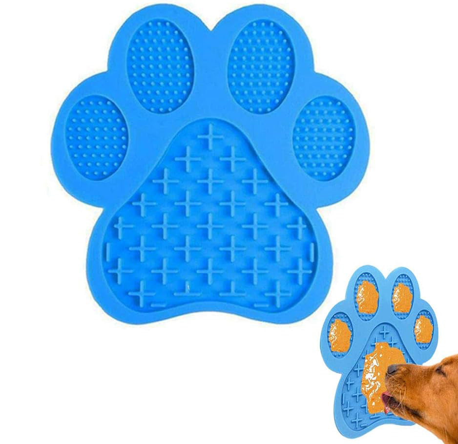 JMT-657738 Peanut Butter Dog Licking Mat with Strong Suction | Slow Feeder for Bathing, Grooming, and Training
