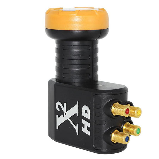 JMT-657930 Universal Ku Band Quad LNB for Satellite TV Receiver - Linear Polarized, HDTV Compliant, Superior Noise Performance
