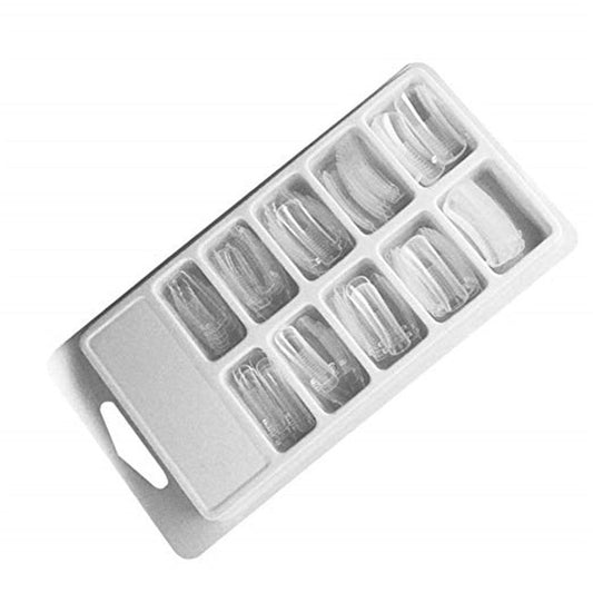 JMT-658058 Light Therapy Crystal Nail Mould Sheets - 20 Pieces Plastic Nail Extensions