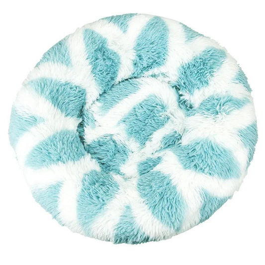 JMT-658058 Winter Plush Round Nest Pet Bed for Dogs and Cats - Multiple Sizes and Colors Available