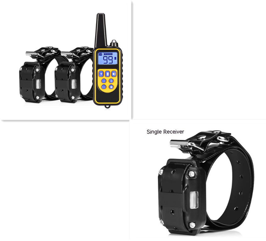 JMT-658570 Remote Control Dog Training Collar - Adjustable Plastic with Bark Stopper, Multi-Color Options