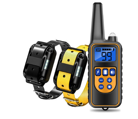 JMT-658570 Remote Control Dog Training Collar - Adjustable Plastic with Bark Stopper, Multi-Color Options