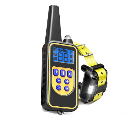 JMT-658570 Remote Control Dog Training Collar - Adjustable Plastic with Bark Stopper, Multi-Color Options