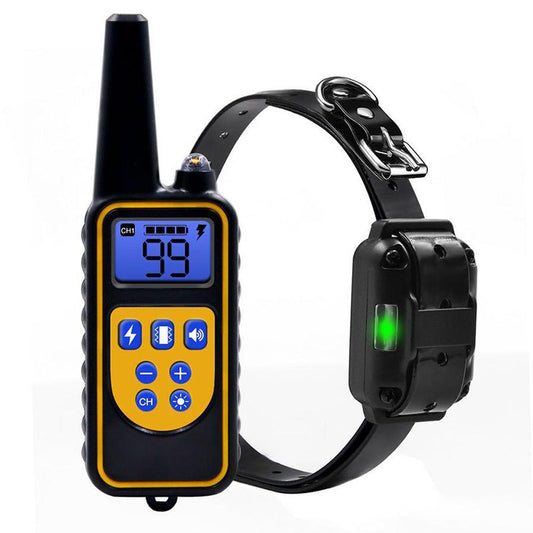 JMT-658570 Remote Control Dog Training Collar - Adjustable Plastic with Bark Stopper, Multi-Color Options