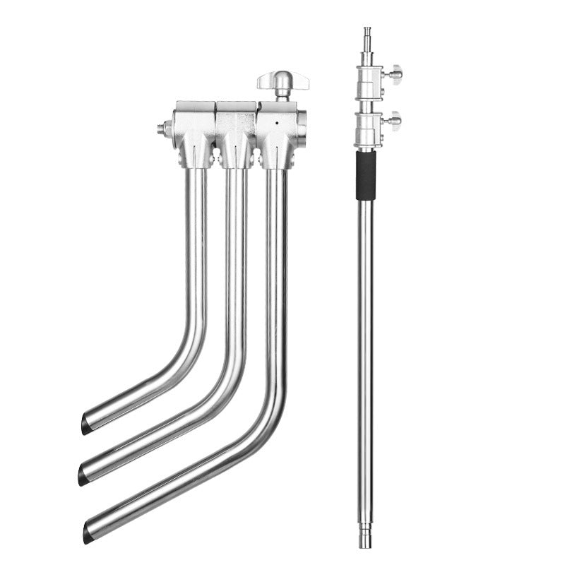 JMT-658762 Stainless Steel C-Frame Photography Light Stand Tripod for Film and Television
