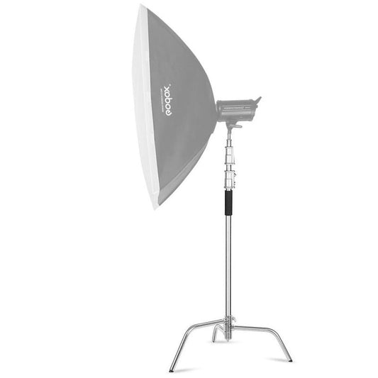 JMT-658762 Stainless Steel C-Frame Photography Light Stand Tripod for Film and Television