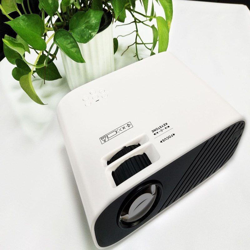 JMT-659082 Portable Smart Projector with LED Light Source, 1920x1080 Resolution, and Vertical Keystone Correction